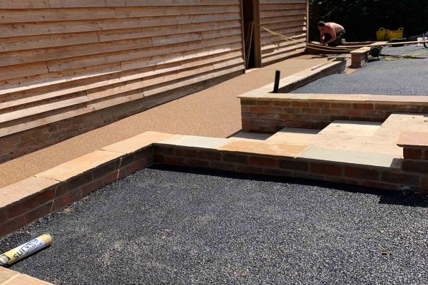 resin bonded surface